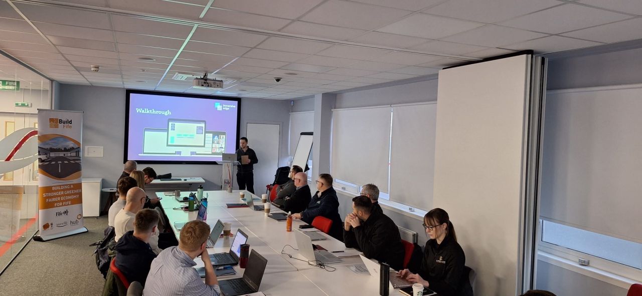 A team working through a simulation round