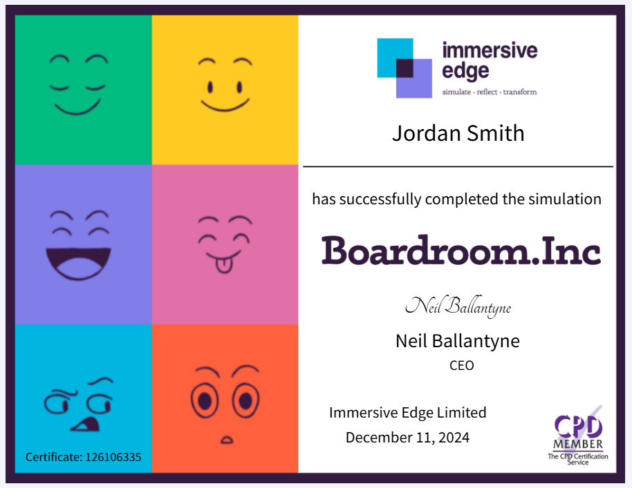 Example Boardroom.Inc certificate of completion